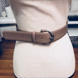Style & Co Wide Brown Leather Belt